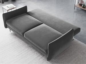 Divano letto grigio chiaro con contenitore Vermont - Cosmopolitan Design