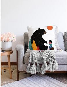 Federa con orso in misto cotone, 55 x 55 cm - Minimalist Cushion Covers