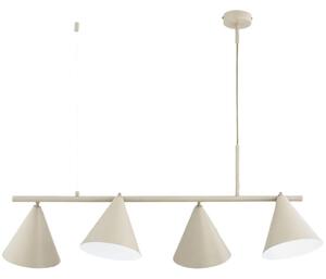 Lampadario a cavo ZELTA 4xE27/15W/230V beige