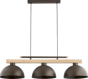 Lampadario a sospensione con cavo VERTA 3xE27/15W/230V marrone/beige
