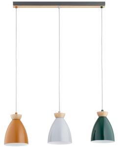 Lampadario a cavo GALIA 3xE27/15W/230V multicolore