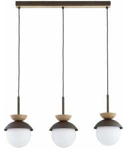Lampadario sospeso REMKE 3xE14/10W/230V marrone