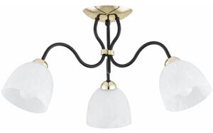 Lampadario a soffitto ARIEL 3xE27/15W/230V oro/nero