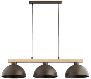 Lampadario sospeso a cavo VERTA 3xE27/15W/230V marrone/beige