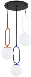 Lampadario sospeso a cavo VAVIL 3xE27/15W/230V multicolore