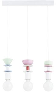 Lampada a sospensione con cavo LUMIO 3xE27/15W/230V, multicolore