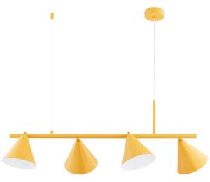 Lampadario a sospensione ZELTA 4xE27/15W/230V, giallo