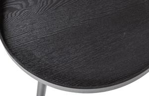 Tavolino nero , ø 45 cm Mesa - WOOOD