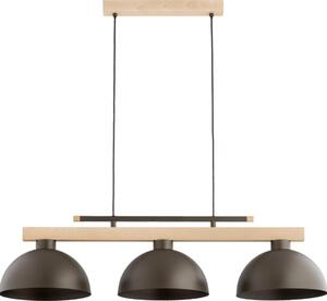 Lampadario a sospensione su cavo VERTA 3xE27/15W/230V marrone/beige