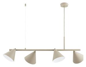 Lampadario a sospensione con cavo ZELTA 4xE27/15W/230V beige