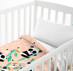 Biancheria da letto per bambini in cotone, 100 x 120 cm Panda Garden - Moshi Moshi