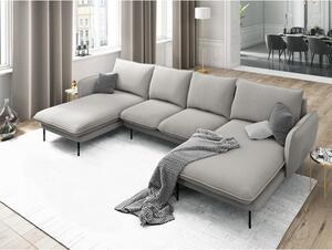 Divano a U grigio chiaro Vienna - Cosmopolitan Design
