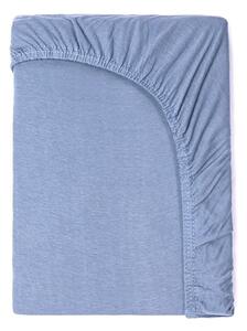Lenzuolo elastico in cotone blu baby , 60 x 120 cm - Good Morning