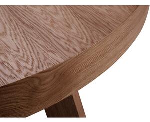 Tavolo pieghevole in legno di quercia, ø 130 cm Bodil - Windsor & Co Sofas