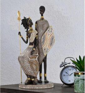 Statuetta in poliresina multicolor decorativa per la casa - Arrediorg
