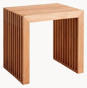 Sgabello in legno di teak fatto a mano Rib