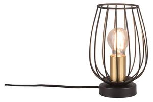 Lampada da tavolo in nero e oro (altezza 24,5 cm) Grid - Trio