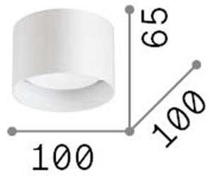 Plafoniera Moderna Spike Metallo Ottone 1 Luce Gx53 9W 3000K Luce Calda
