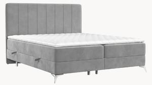 Letto boxspring in velluto fatto a mano con contenitore Aggaz, H2
