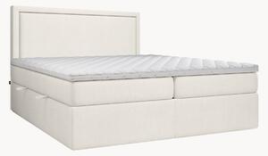 Letto boxspring con contenitore fatto a mano Rebeca, H3