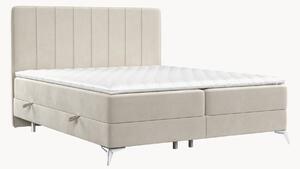 Letto boxspring in velluto fatto a mano con contenitore Aggaz, H2
