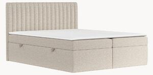 Letto boxspring con contenitore fatto a mano Spencer, H2