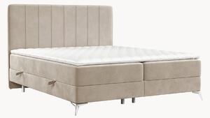 Letto boxspring in velluto fatto a mano con contenitore Aggaz, H2