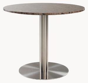 Tavolo rotondo in acciaio inossidabile Terracina, Ø 89 cm