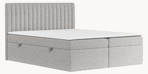 Letto boxspring con contenitore fatto a mano Spencer, H2