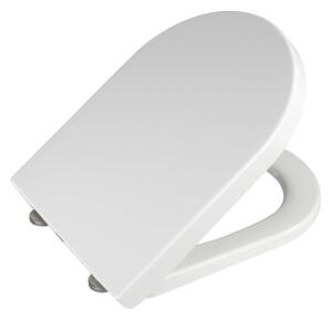 Sedile WC bianco con chiusura facilitata Premium , 46,5 x 35,7 cm Palma - Wenko