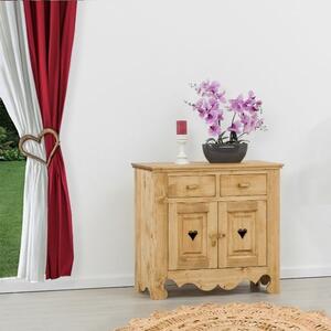 Base credenza 2 ante e 2 cassetti con cuori - LM-C1