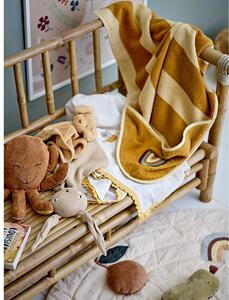 Asciugamano per bambini giallo ocra e beige 78x78 cm Agnes - Bloomingville Mini