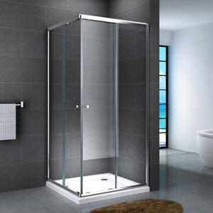 SMART - Box doccia quadrato cristallo trasparente 6mm H190cm cm 70x70