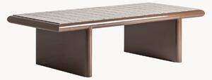 Tavolino da salotto con piano in ceramica Kurten