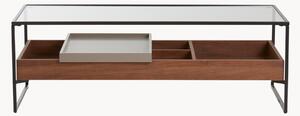 Tavolino da salotto con piano in legno di pioppo Sveg