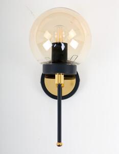 Lampada da parete in oro-nero ø 15 cm Tokyo - Squid Lighting