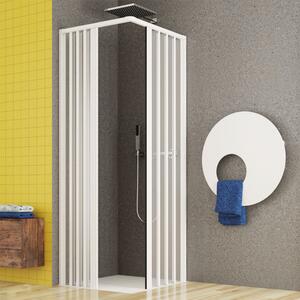 STEFY - Disabili Box doccia angolare in PVC 2 ante H cm 185 cm 80x80