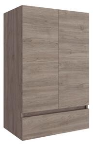 Mobile colonna sospeso legno 2 ante 1 cassetto 600x240x940h mm Infinity Rovere Eternity