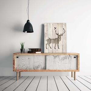 Insegna in legno 40x60 cm Deer - Really Nice Things