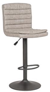 CONNOR - Sgabello stile Bar Grigio chiaro vintage