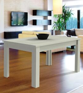 Tavolo rettangolare allungabile in legno 130/290x90 cm ZEFIRO Olmo sbiancato