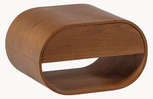 Comodino da parete effetto legno con cassetto Momo