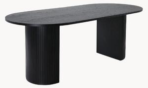 Tavolo ovale in legno Bianca, 200 x 90 cm
