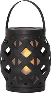 Lanterna nera Lanterna, altezza 16 cm Flame - Star Trading