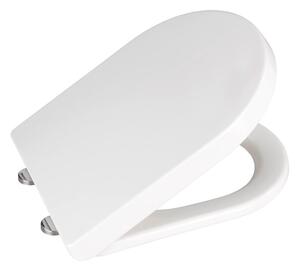 Sedile per wc bianco con chiusura facilitata , 47 x 35,5 cm Calla - Wenko