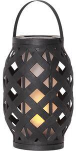 Lanterna nera Lanterna, altezza 23 cm Flame - Star Trading