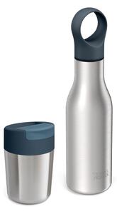 Set di bottiglie e tazze da viaggio in acciaio inox Loop&Sipp - Joseph Joseph