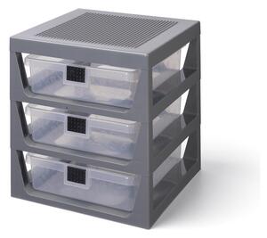 Organizzatore grigio con 3 cassetti Storage - LEGO®