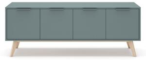 Tavolo TV verde-grigio 140x53 cm Pisco - Marckeric