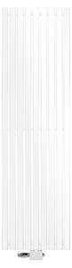 Radiatore piatto LuxeBath a singolo strato, 480x1600 mm, bianco, con valvola termostatica universale e attacco centrale, senza resistenza